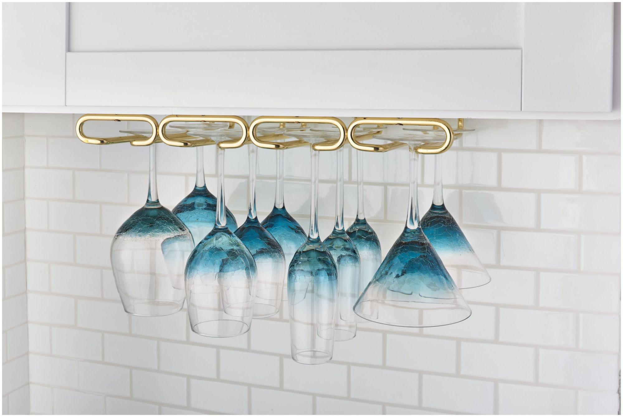 RevAShelf Under Hanging Quad Wine Glass Holder 2x17x11 HWD