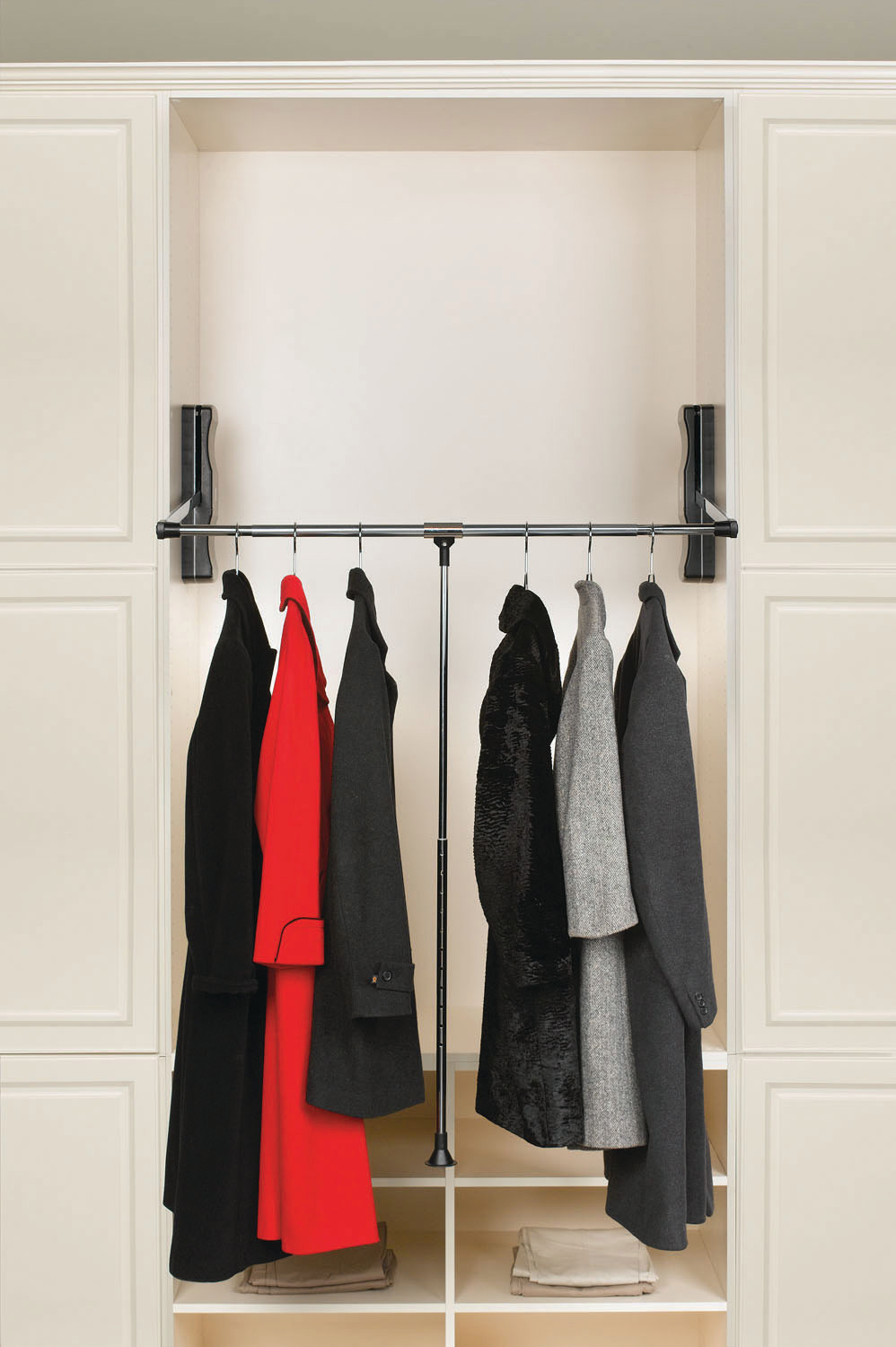 RevAShelf CPDR3548 Chrome Cpdr Series 35" 48" PullDown Closet Rod