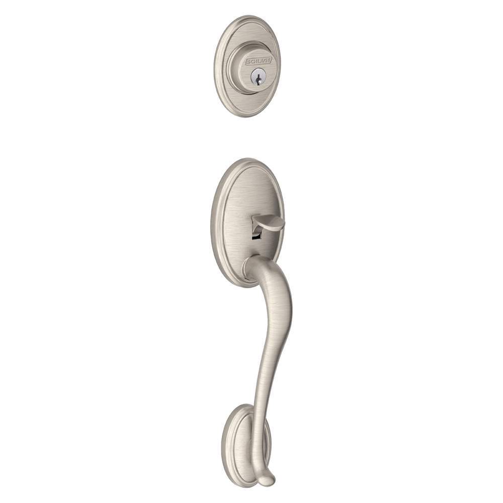 Schlage F58WKF Nickel Wakefield Single Cylinder Exterior
