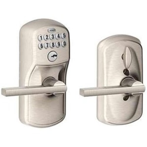Schlage FE595PLYLAT Keypad Entry Lock Nickel eBay