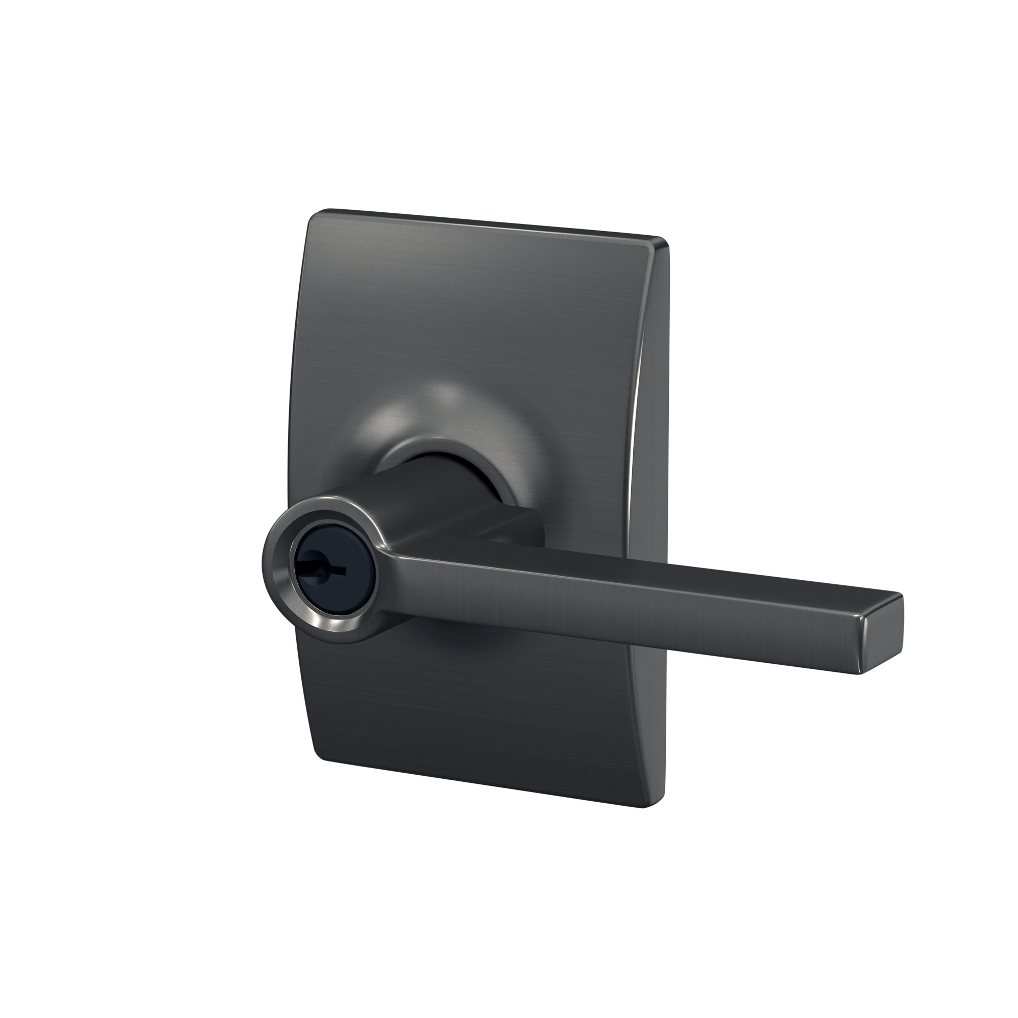 Schlage F51A-LAT-CEN Custom Latitude Single Cylinder Keyed Entry ...