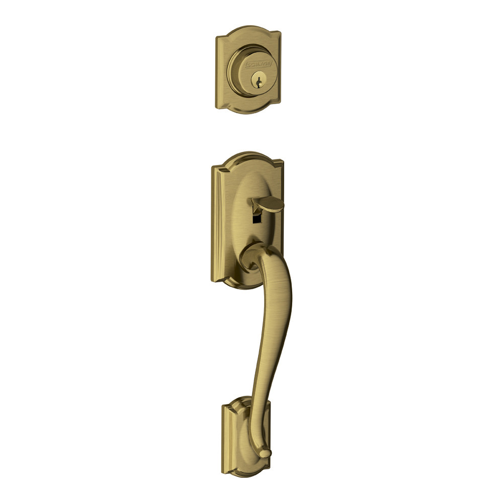 Schlage F92CAM Camelot Exterior OneSided Dummy Handleset