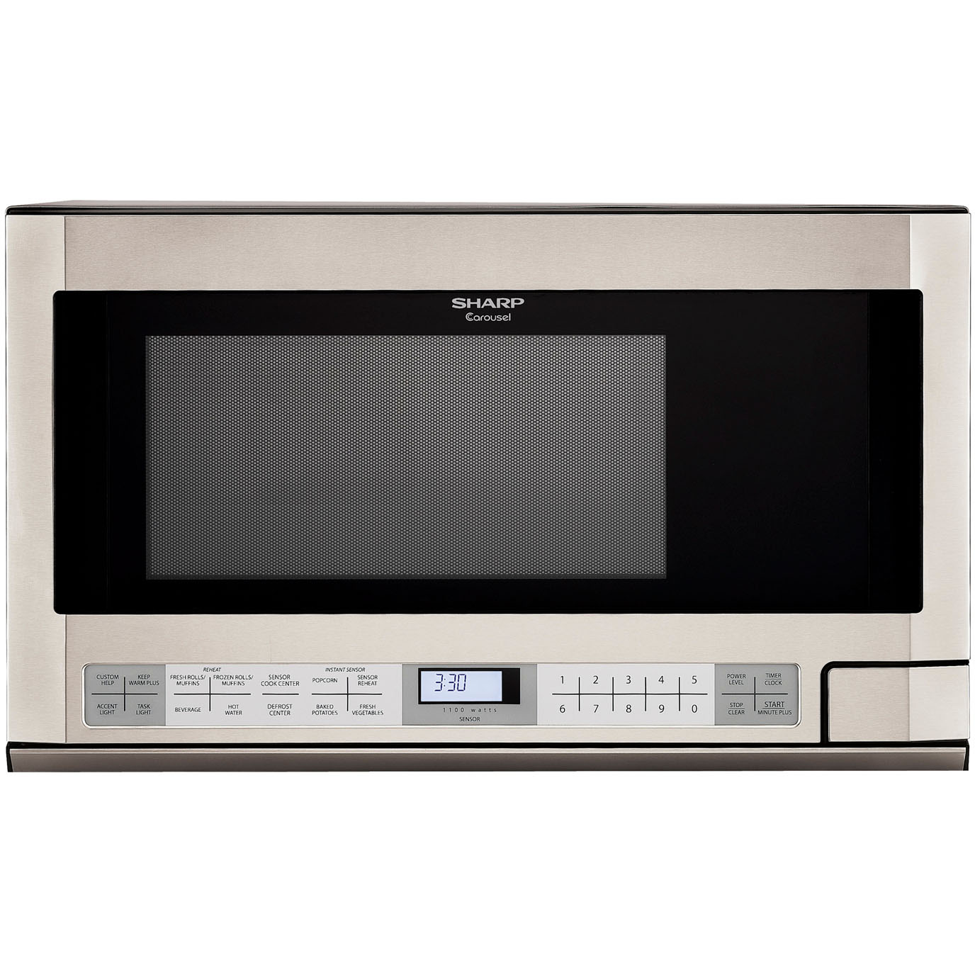 Sharp R1214T 24 Inch Wide 1.5 Cu. Ft. Over the Counter Microwave with