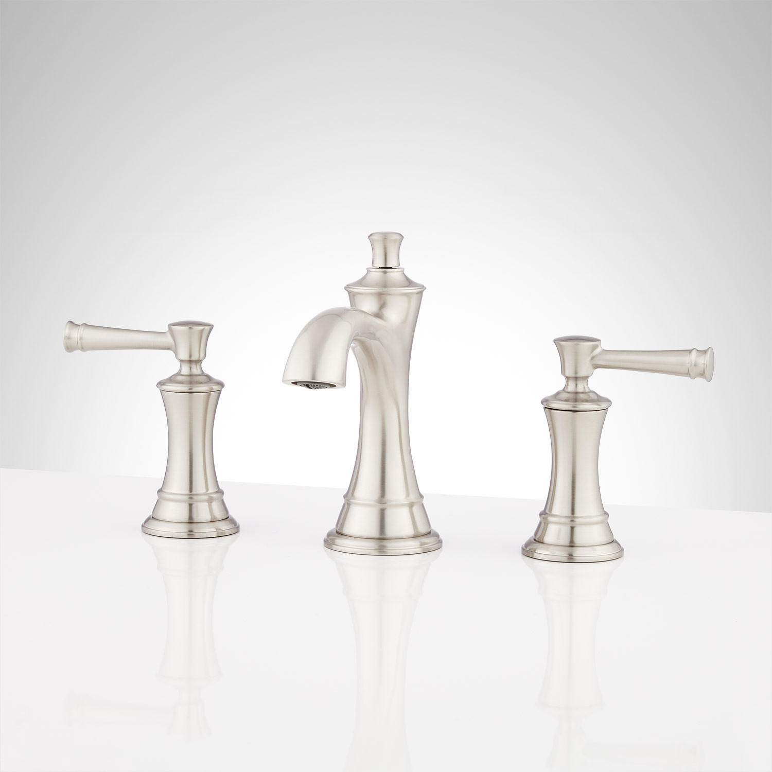 Signature Hardware 948585 Beasley 1.2 GPM Widespread Bathroom Nickel