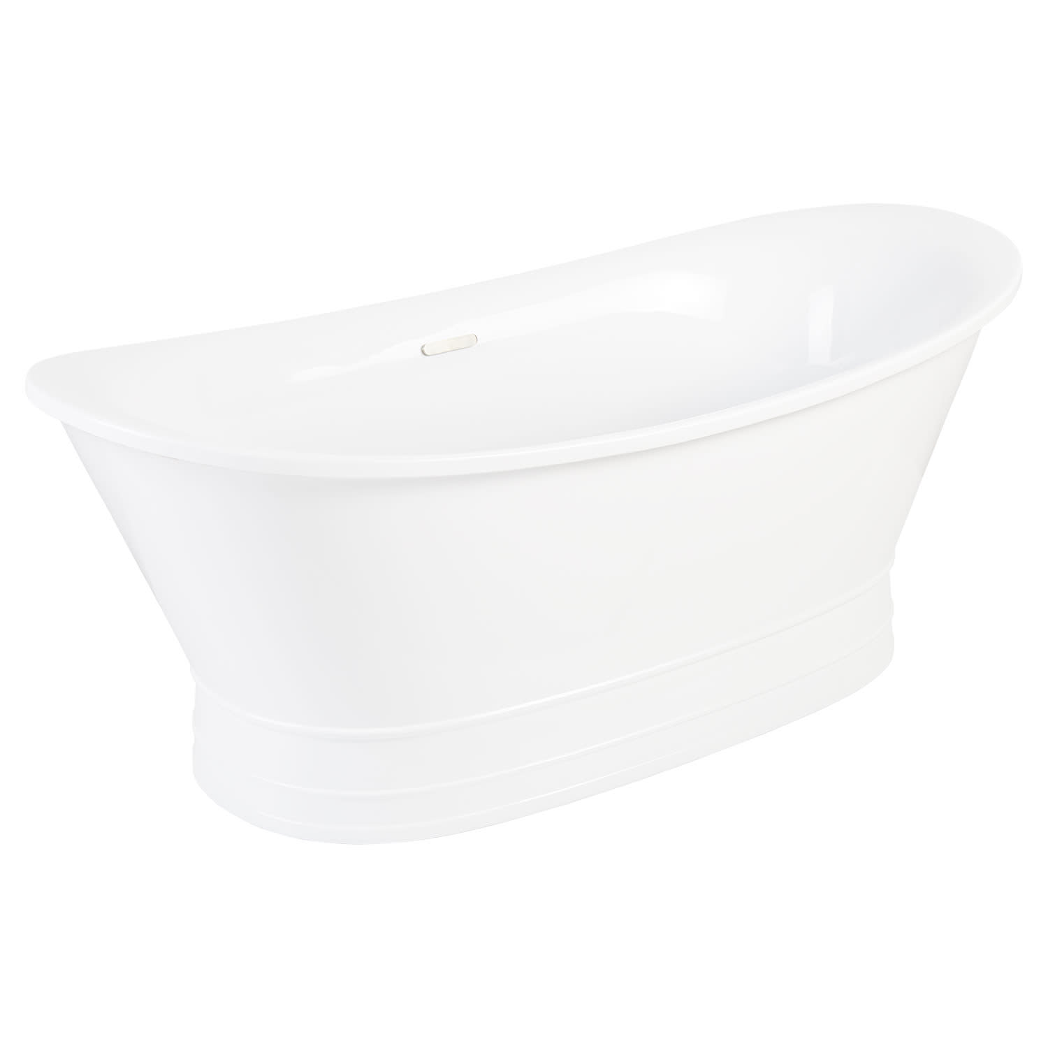 Signature Hardware 946117-69 Desborough 69" Acrylic Soaking Tub - White / | eBay