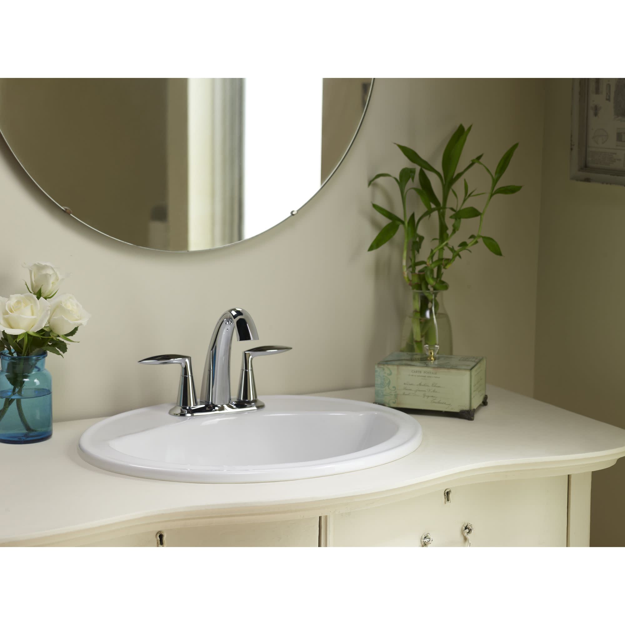 Sterling 442004 Sanibel 20-1/4" Drop In Bathroom Sink With ...