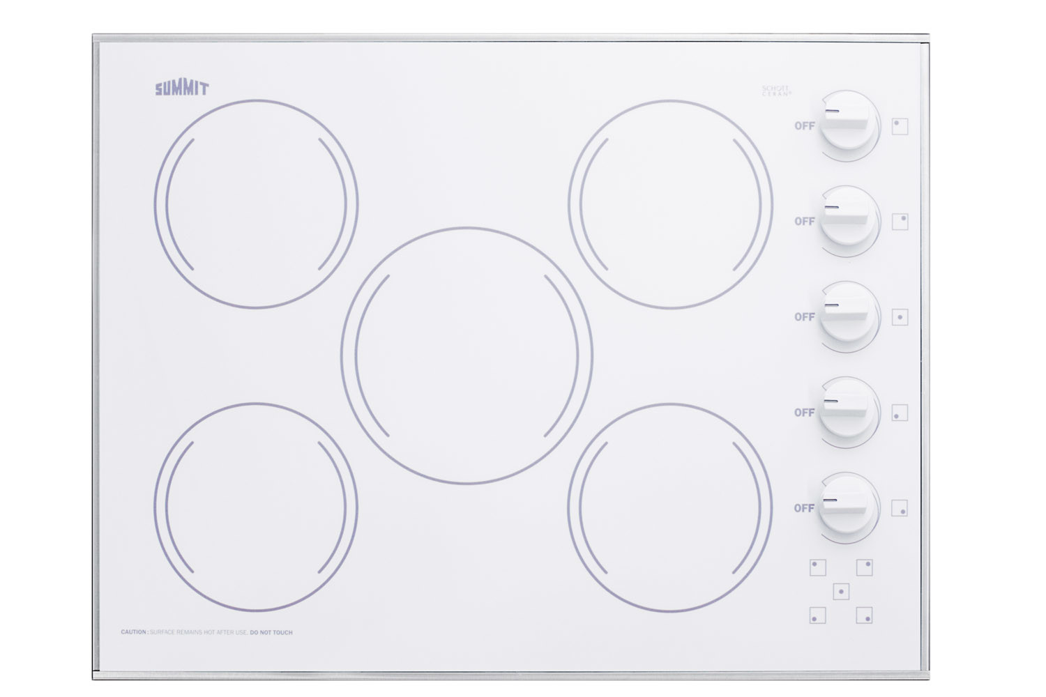 Summit Cr5b274 27 W 5 Burner Electric Cooktop White 761101055534