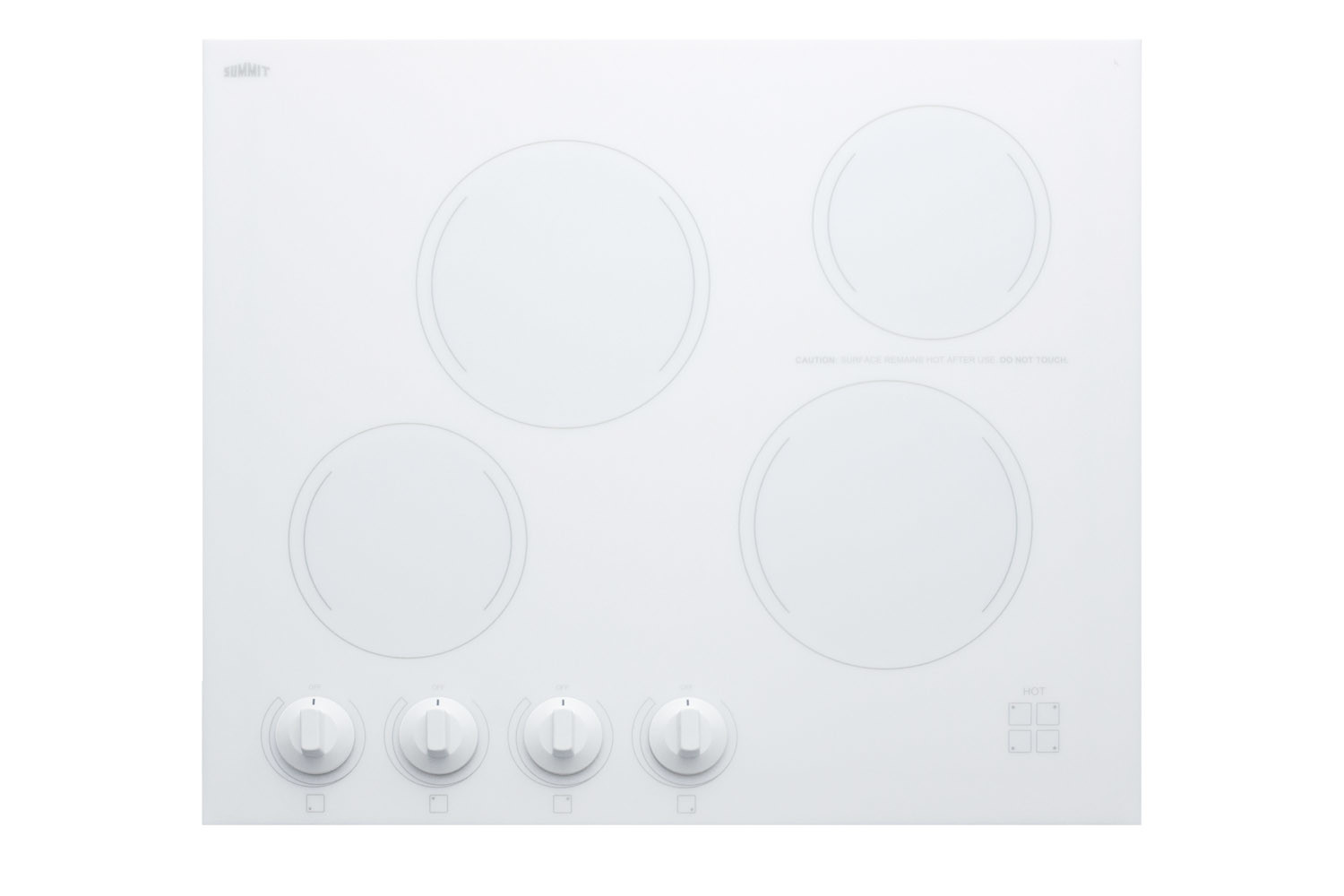 Summit Crek4 White 24 W 4 Burner Electric Cooktop Ebay