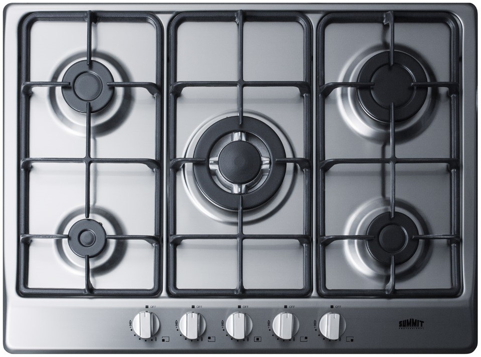 Summit Gc527 27 W Built In Gas Cooktop Stainless Steel