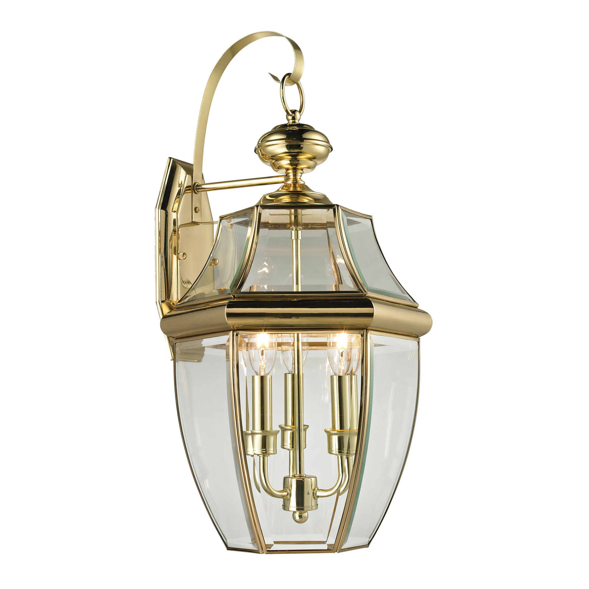 Thomas Lighting 8603EW Ashford 3 Light 23" Tall Outdoor Wall Brass eBay