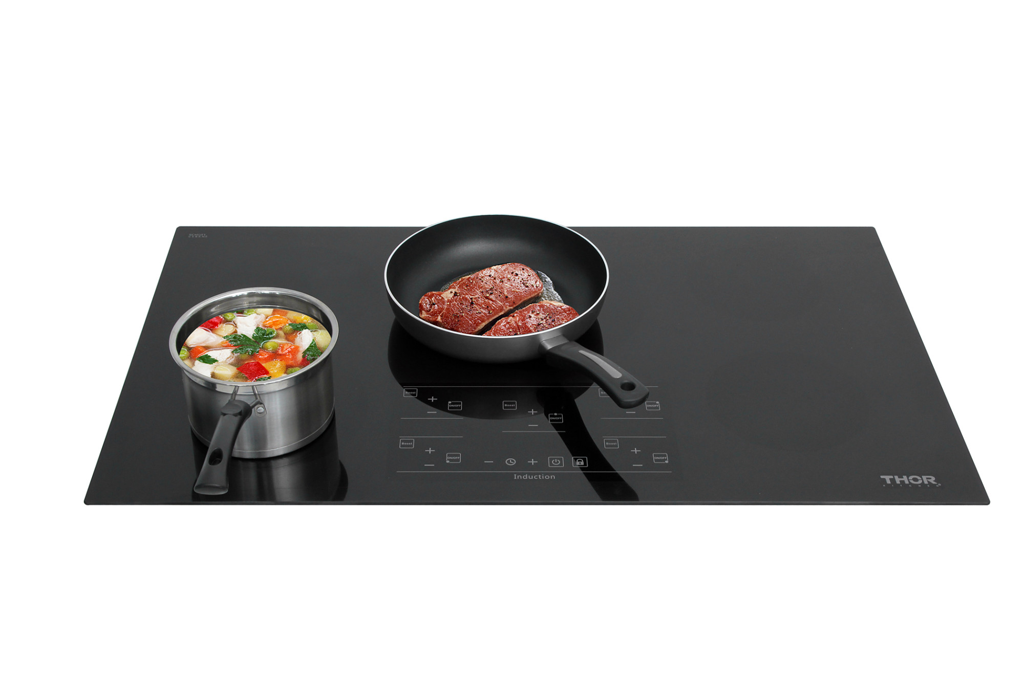 Thor Kitchen HIC3601 Black 36"W 5 Burner Induction Cooktop With Control