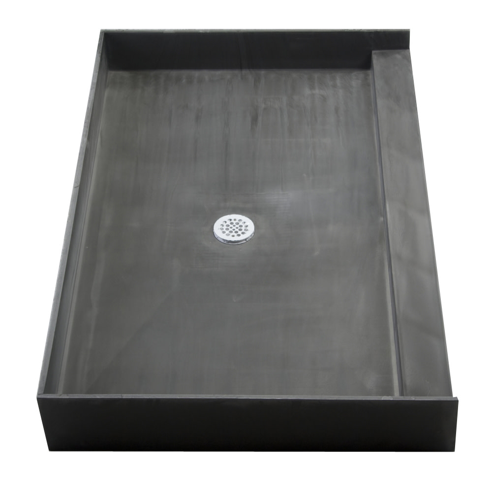Tile Redi 3054C 30" x 54" Three Wall Alcove Shower Pan Black eBay