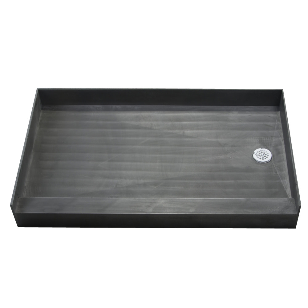 Tile Redi 3460R 34" x 60" Three Wall Alcove Shower Pan Black eBay