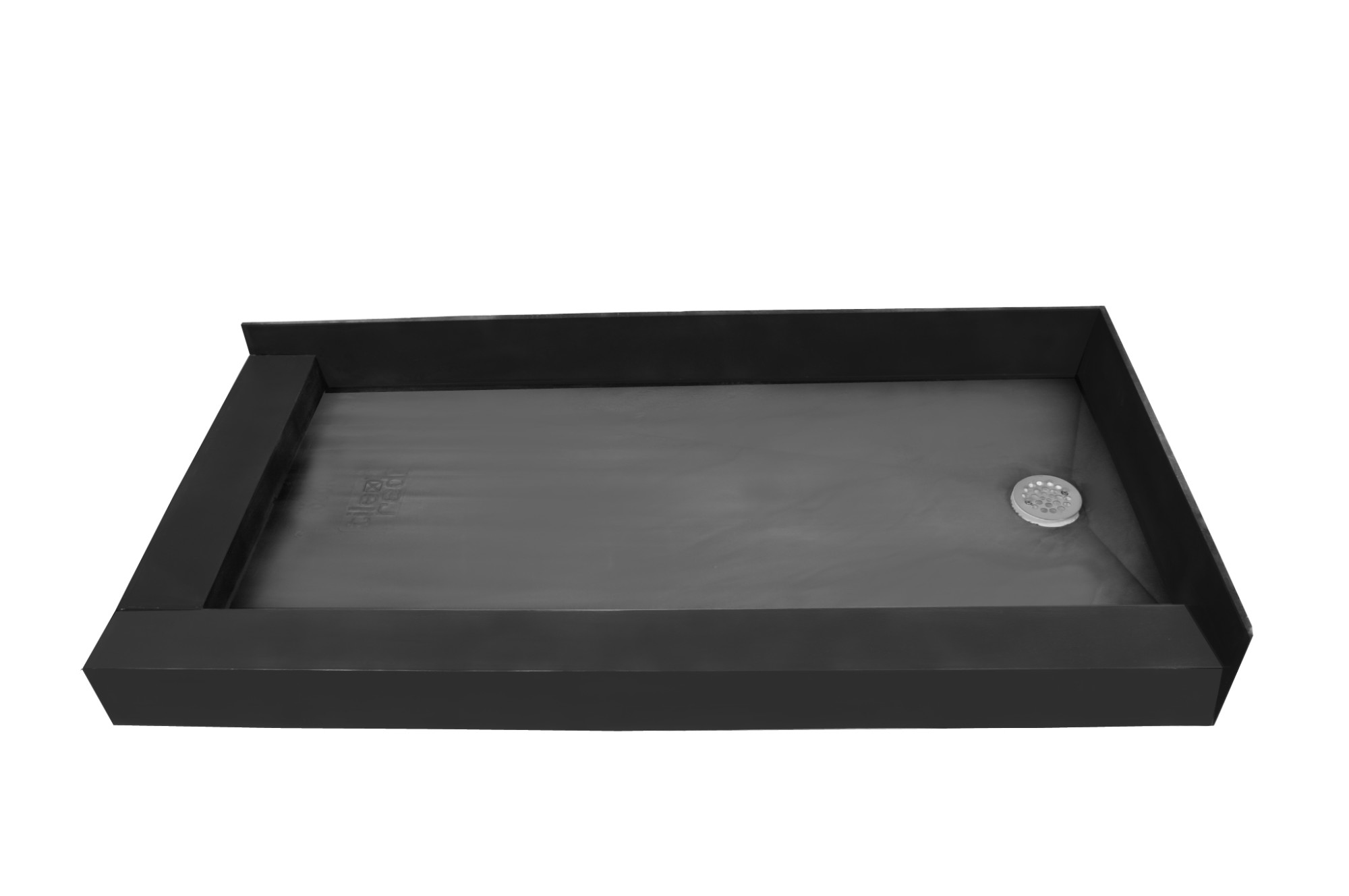 Tile Redi 3760RDLPVC 37"x60" Corner Shower Pan w/Double Curb & 2