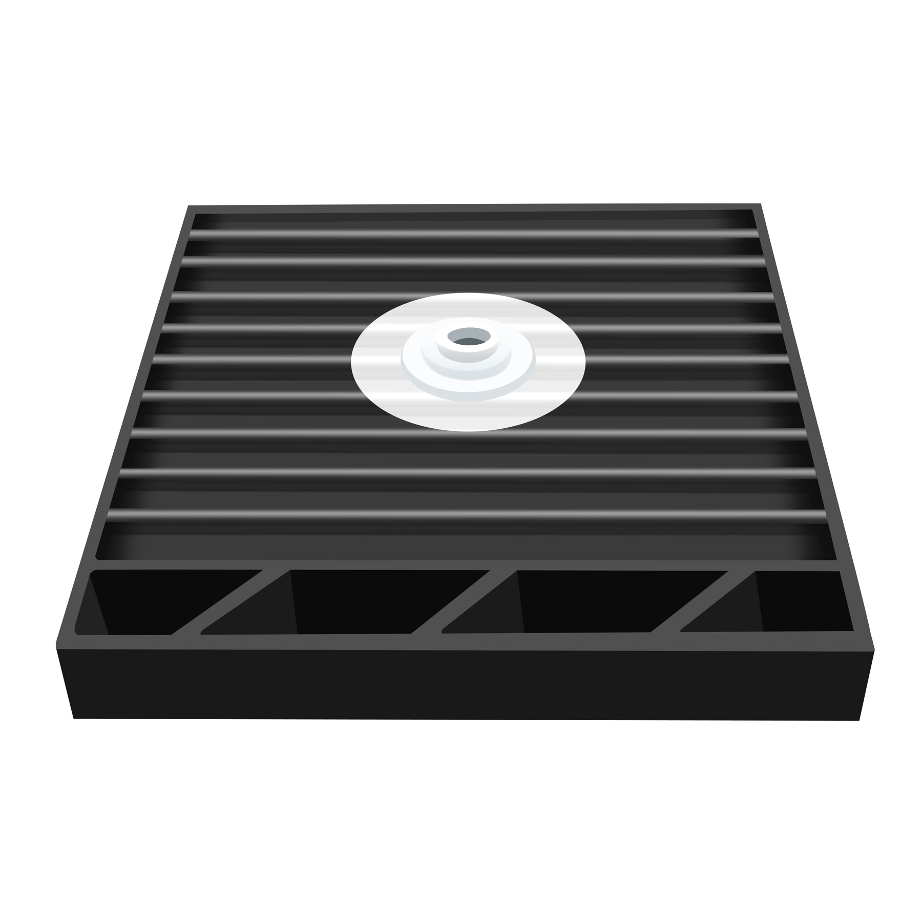 Tile Redi 3636CDT Redi Base 36" x 36" Square Shower Base Chrome eBay