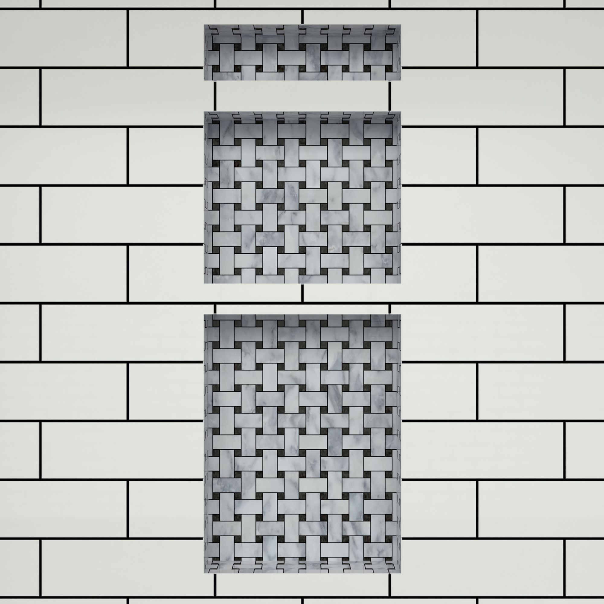 Tile Redi RNT166S1420 Redi Niche 16" PVC Shelf Tileable eBay