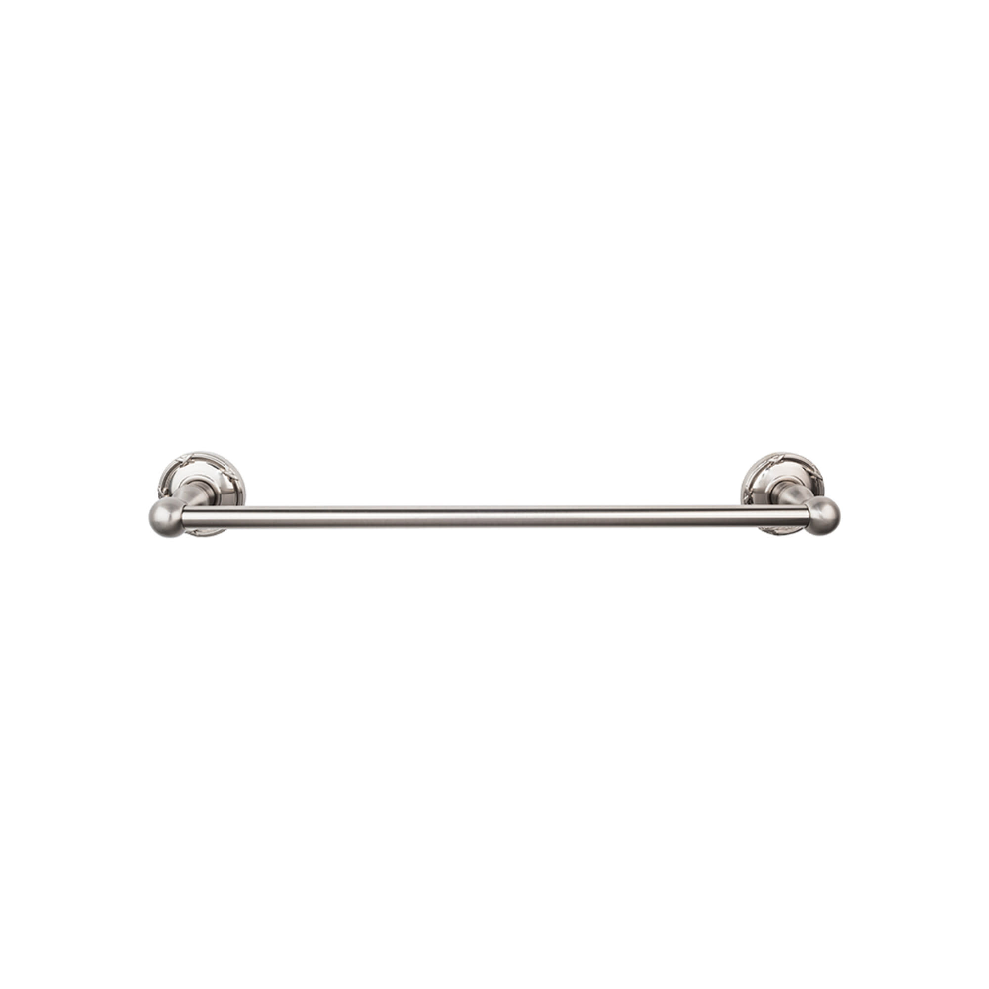 Top Knobs ED10E Nickel Edwardian Bath 30" Single Towel Bar Ribbon
