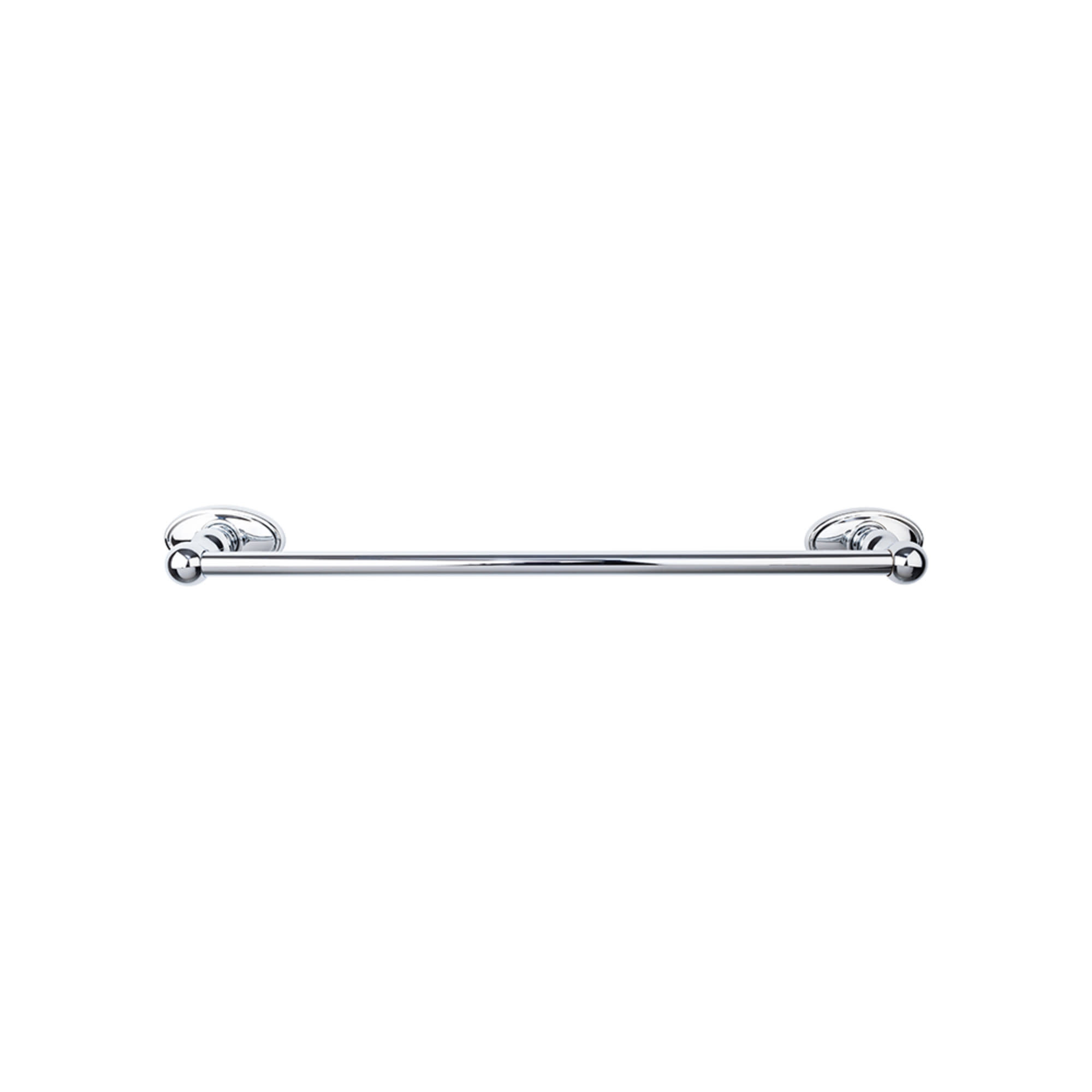 Top Knobs ED8C Edwardian Bath 24 Inch Single Towel Bar Oval Chrome
