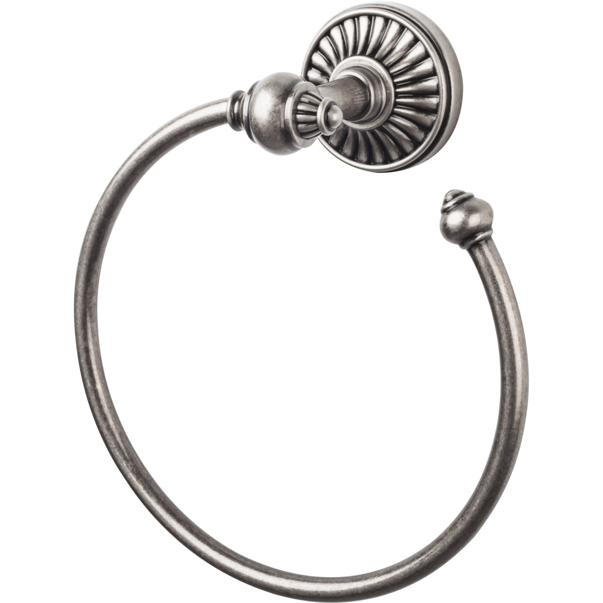 Top Knobs TUSC5 Pewter Tuscany Bath Towel Ring 840355202922 eBay