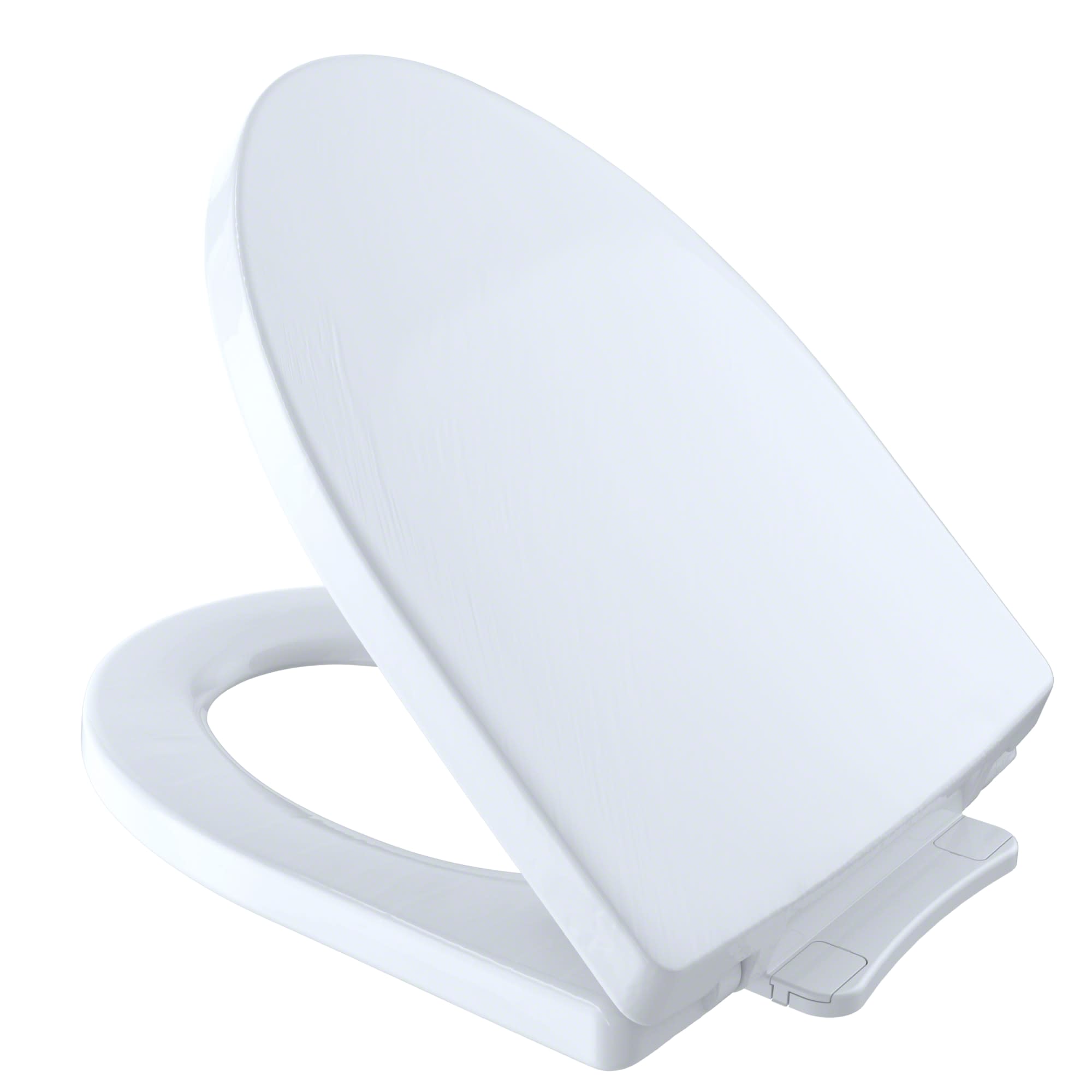 TOTO SS214 Soiree Elongated ClosedFront Toilet Seat and Lid Cotton