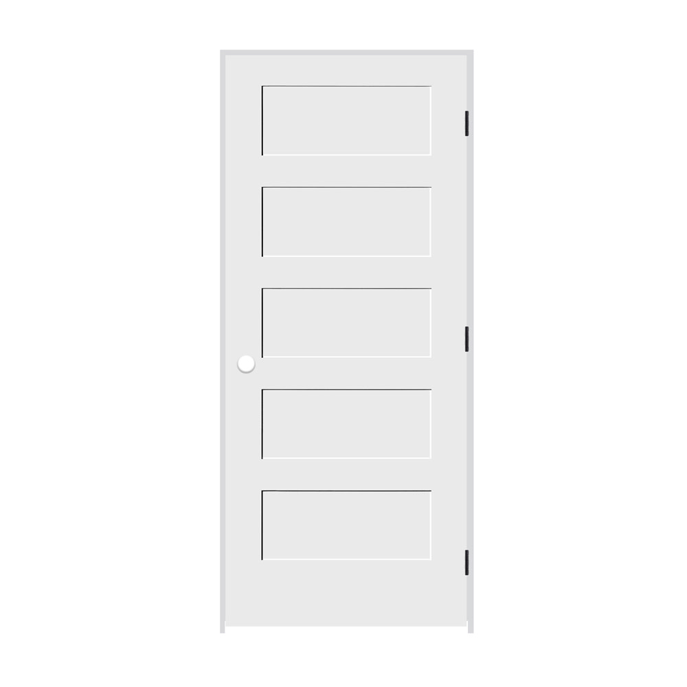 Trimlite 2170138 8405lh1d714 34 By 84 Shaker 5 Panel Left
