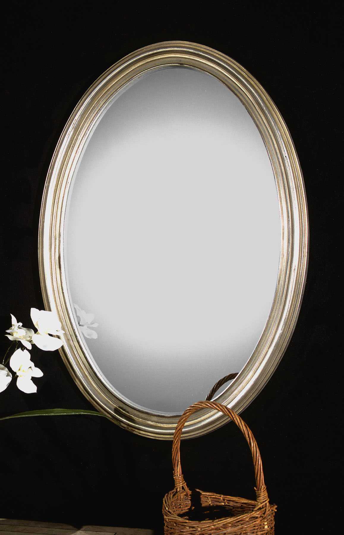 Uttermost 08601 P Silver/Grey Franklin Oval Mirror eBay