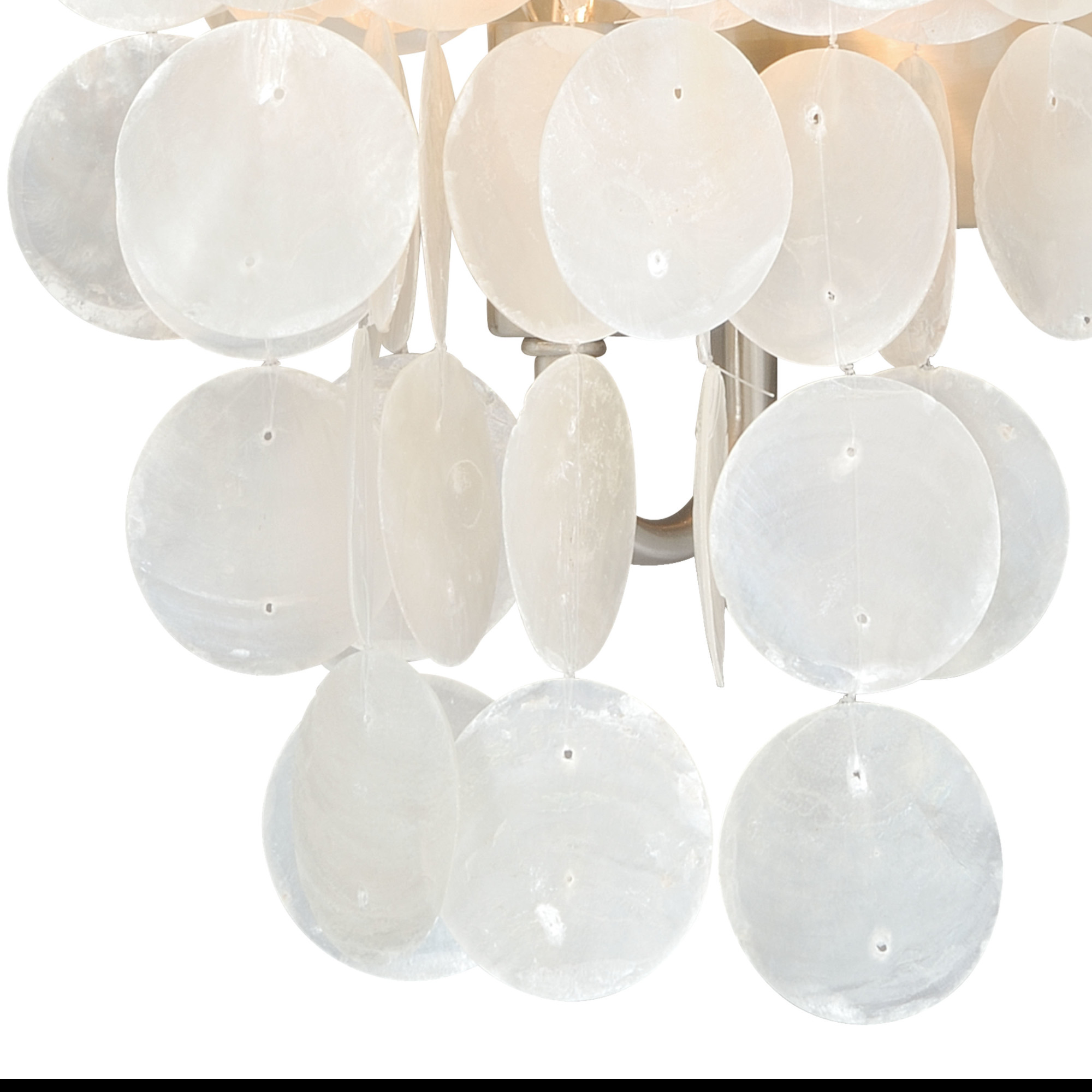 Vaxcel Lighting W0151 Capiz Shell Elsa 1Light Vanity Light