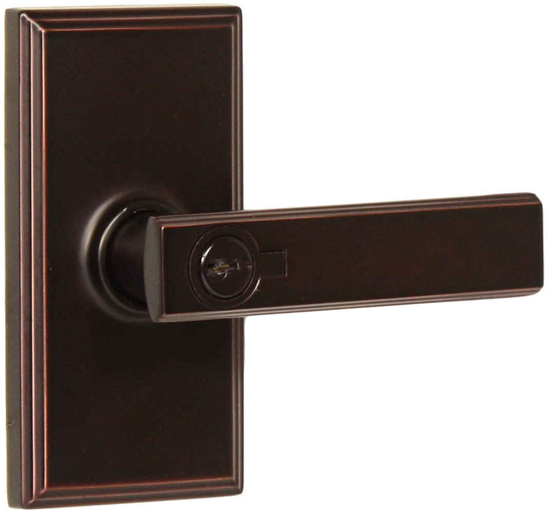 Weslock 3740P Utica Keyed Entry Door Lever Set - Bronze | eBay