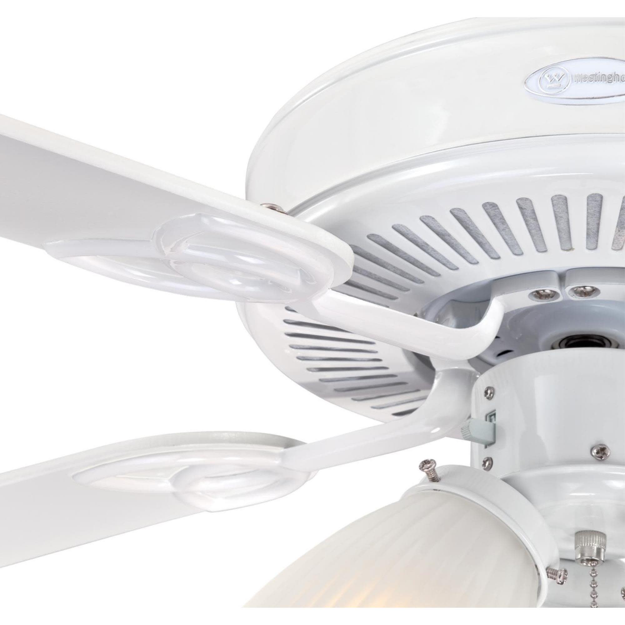 Westinghouse 7233800 Vintage 52" 5 Blade Indoor LED Ceiling Fan White