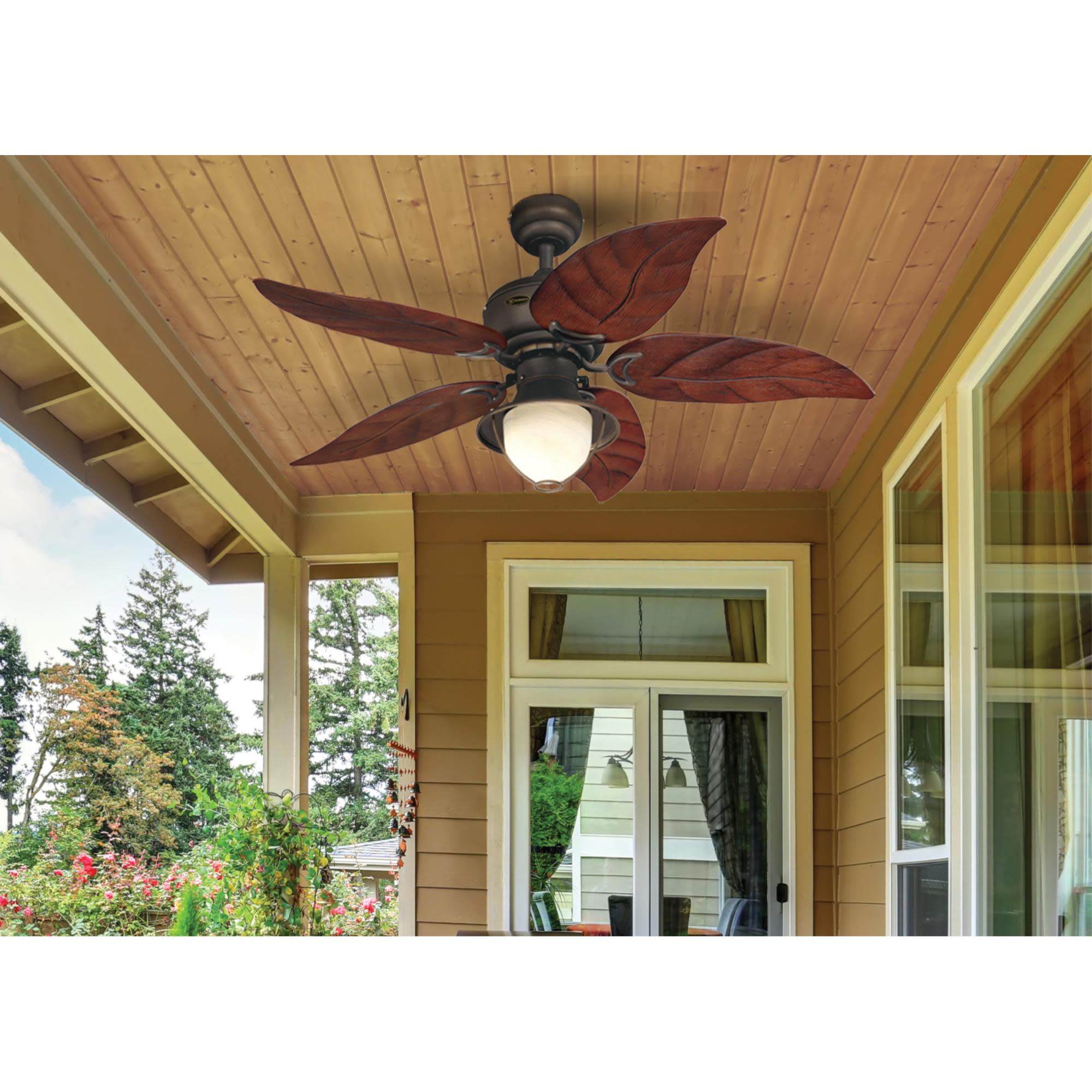 Westinghouse 7236200 Oasis 48" 5 Blade Outdoor LED Ceiling ...