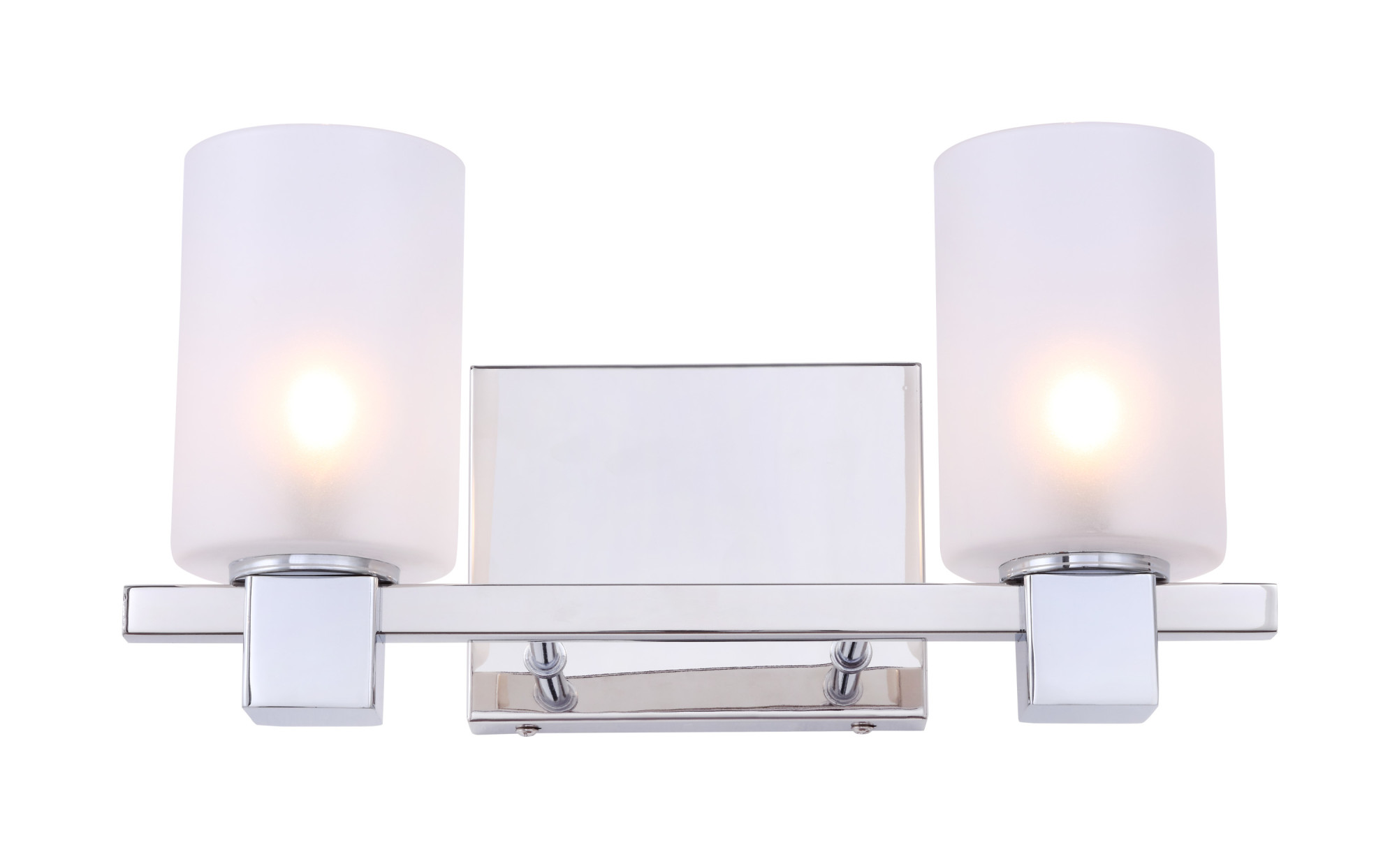 Details About Woodbridge Lighting 18452 Langston 2 Light 14 W Bathroom Vanity Chrome