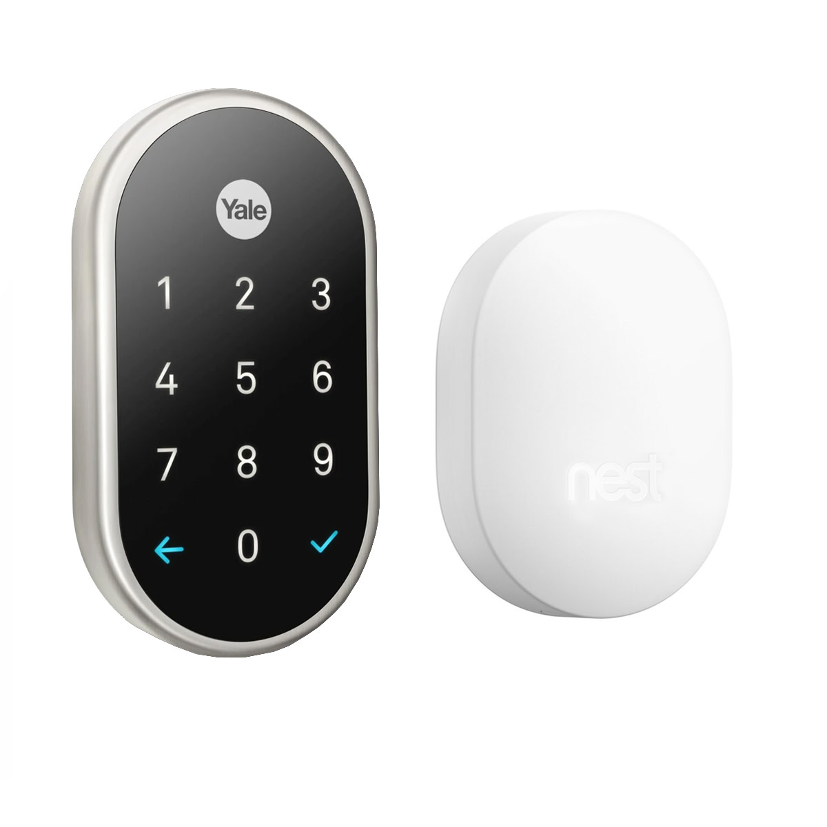 Yale RBYRD540WV Google Nest x Yale Keyless Entry Deadbolt Nickel