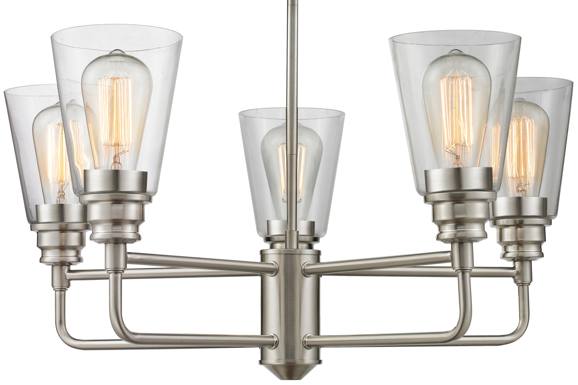 ZLite 4285 Nickel Annora 5Light Chandelier eBay