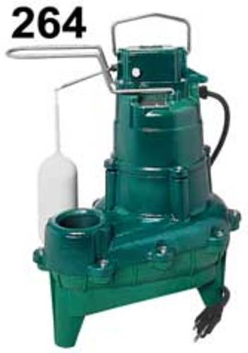 Zoeller 264-0001 4/10 Hp Automatic Submersible Sewage & Effluent Pump