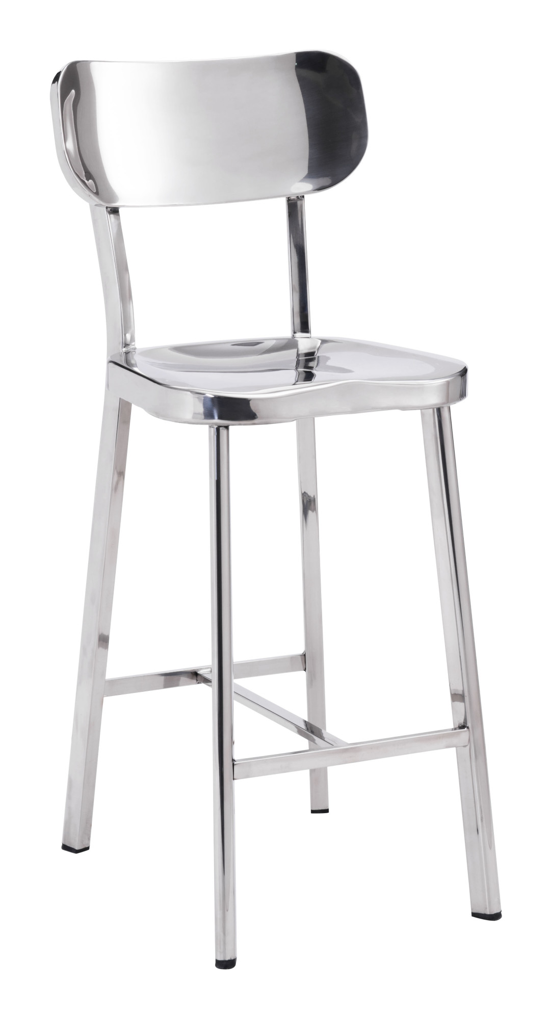 Zuo Modern 100302 Winter 16 W Stainless Steel Counter Height Stool Details About Zuo Modern 100302 Winter 16 W Stainless Steel Counter Height Stool Foot Rest