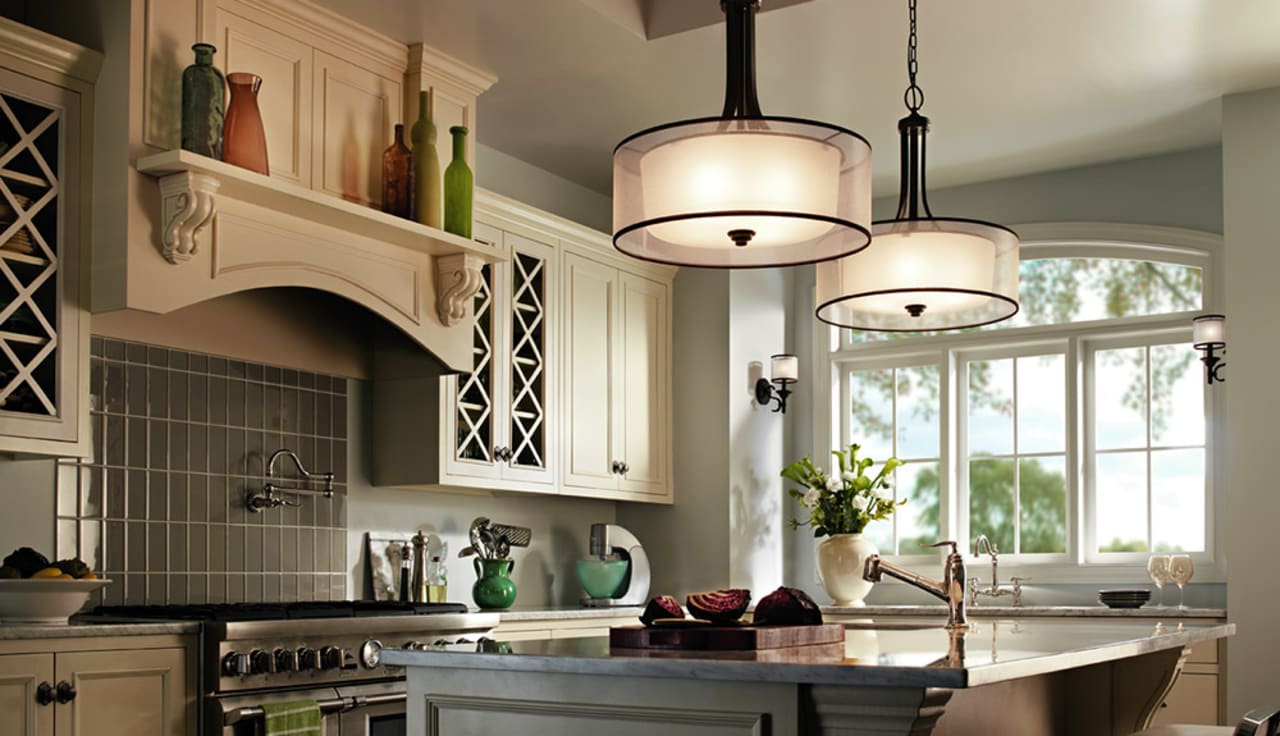 Lights over countertop on sale