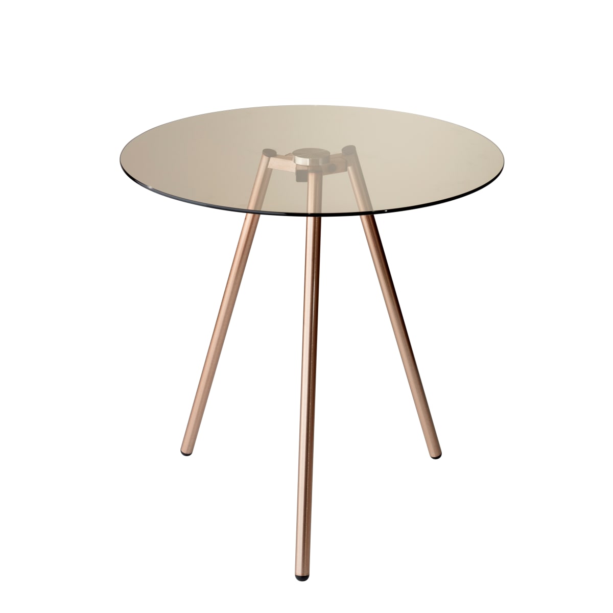 Adesso Wk2081 20 Gibson Wide Glass, 20 Round Decorative Table With Glass Top