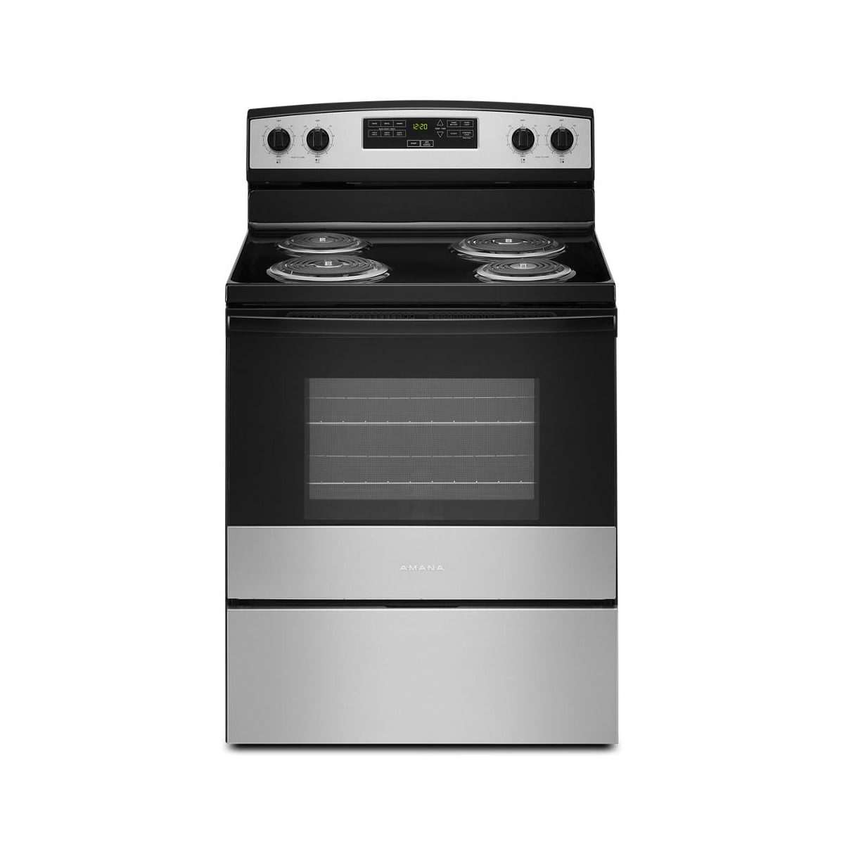 Amana White 4.8 Cu. Ft. Coil Top Electric Range