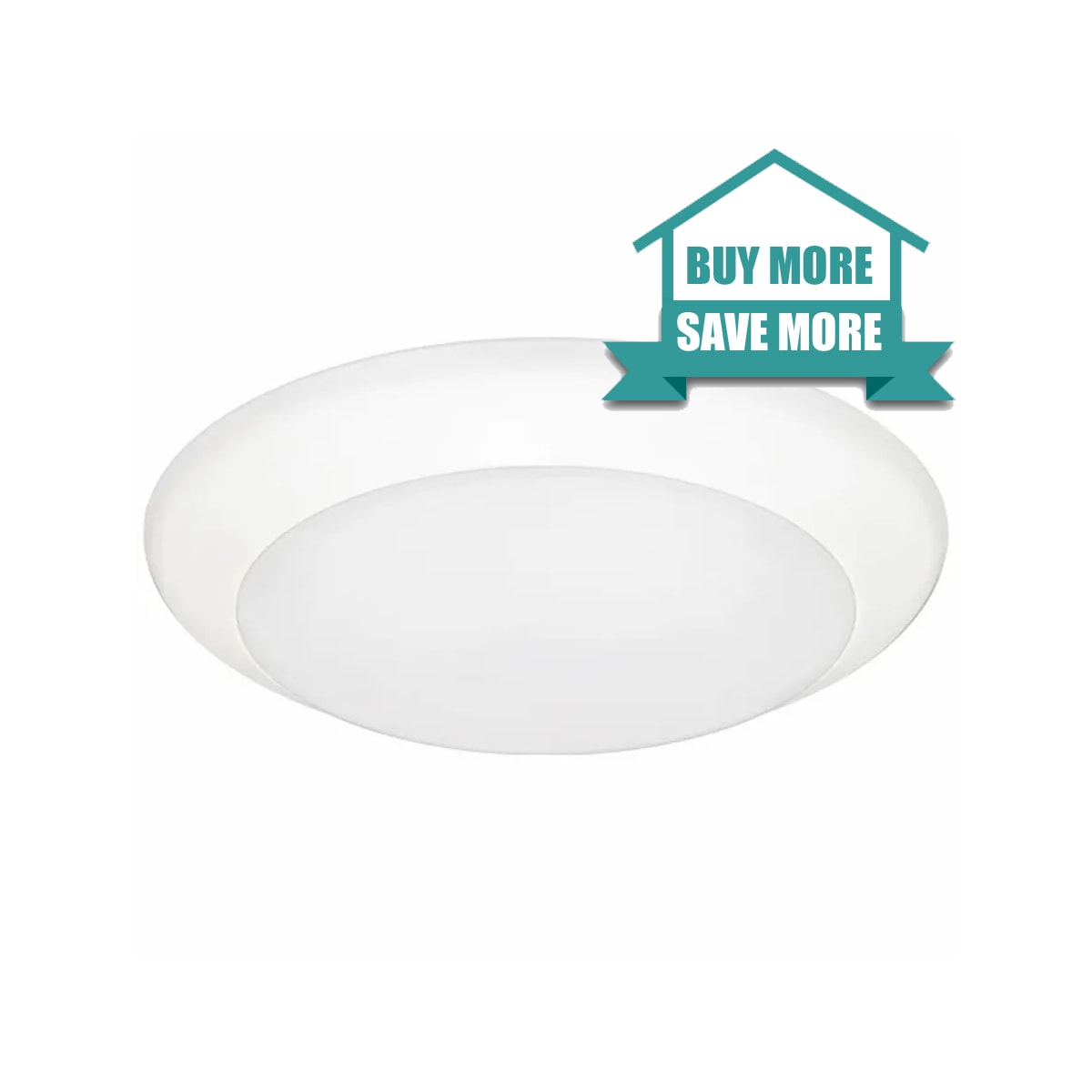 American Lighting QD630WH5Pack Quick Disc 6" Flush