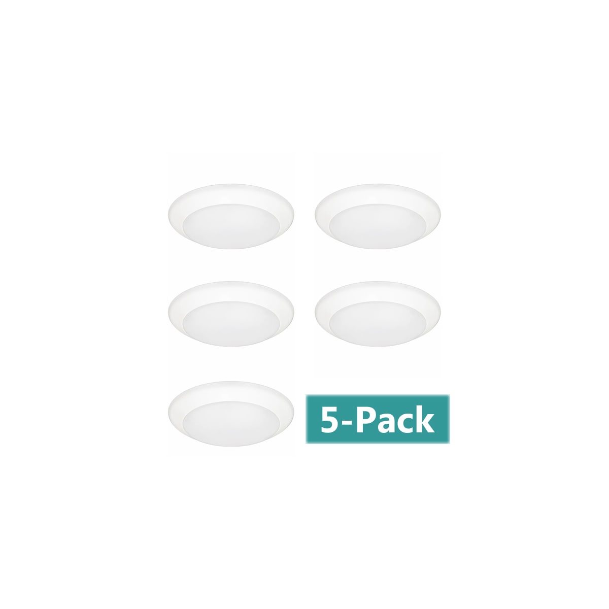 American Lighting QD630WH5Pack Quick Disc 6"