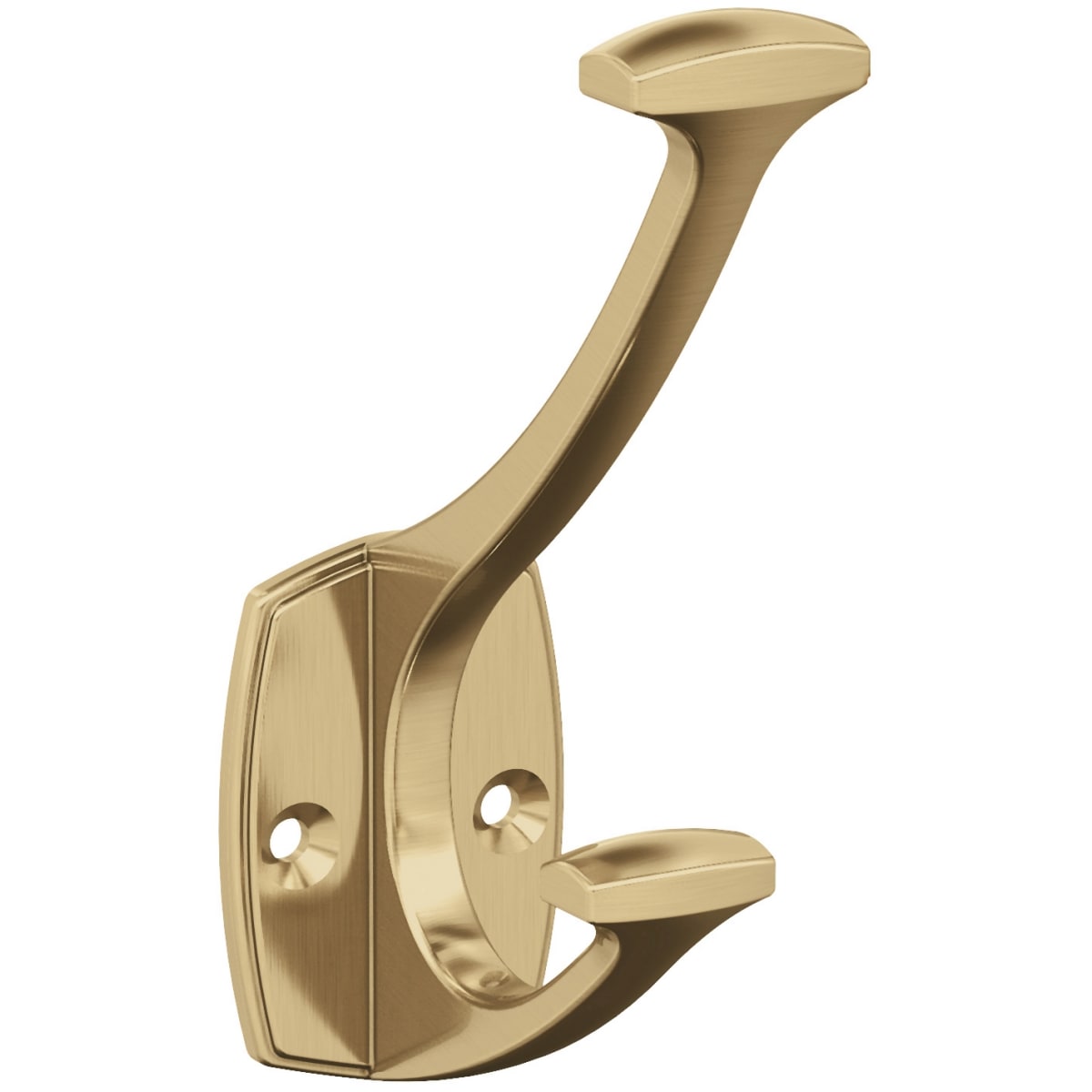 Amerock Accent Solid Brass Coat or Robe Hook Wall Mounted 52328