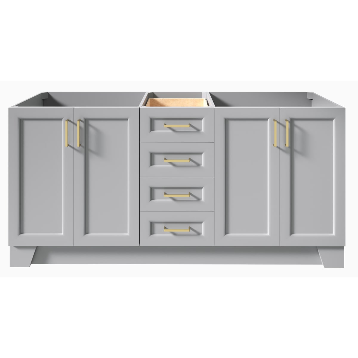 Ariel Q072d Bc Gry Taylor 73 Free, Double Vanity Cabinet Only