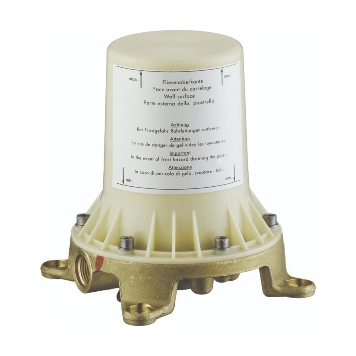 Axor 10452181 Starck Valve Free Standing Tub Filler Rough-In