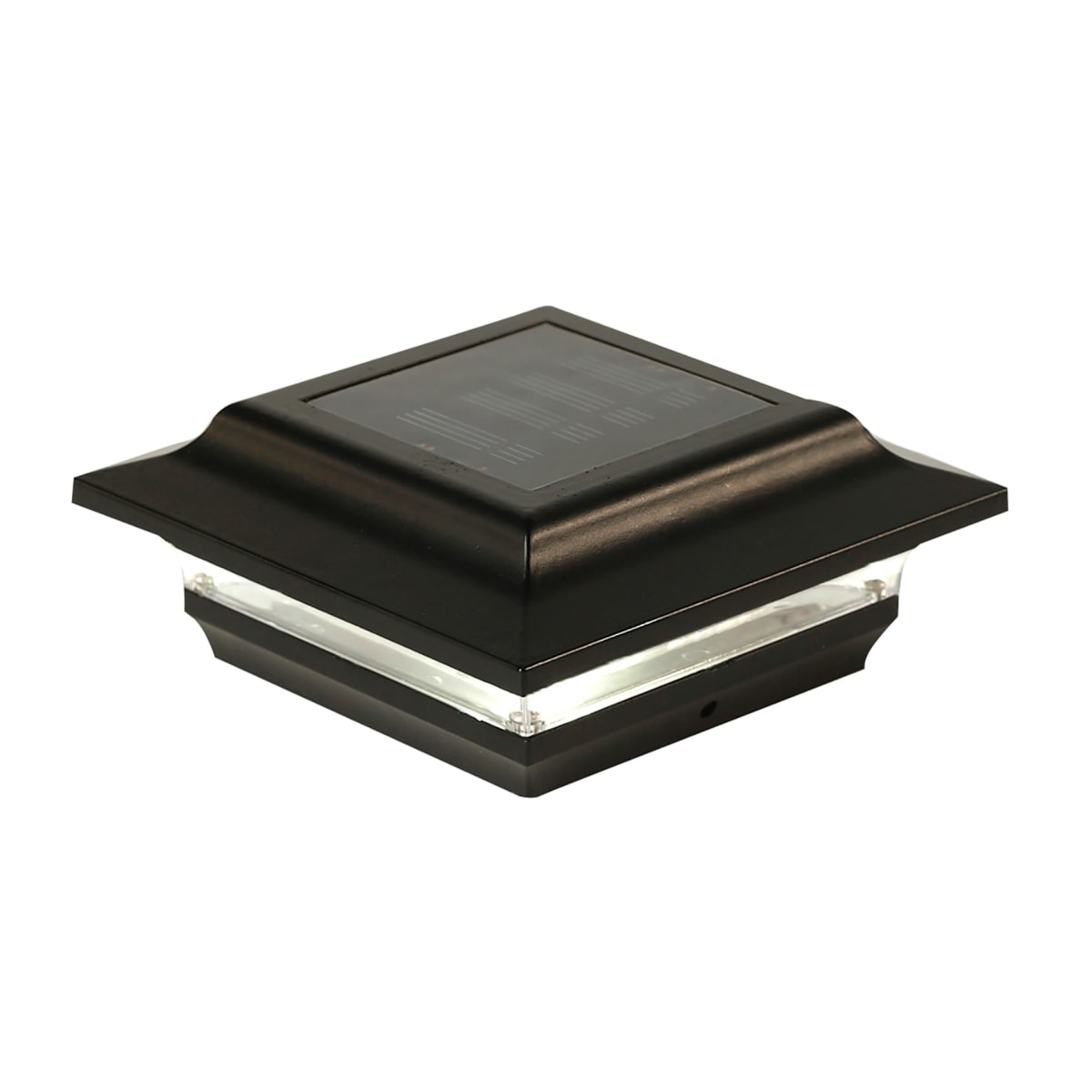 Bellevue CCPL948BK 6" Wide LED Solar Post Cap Light that