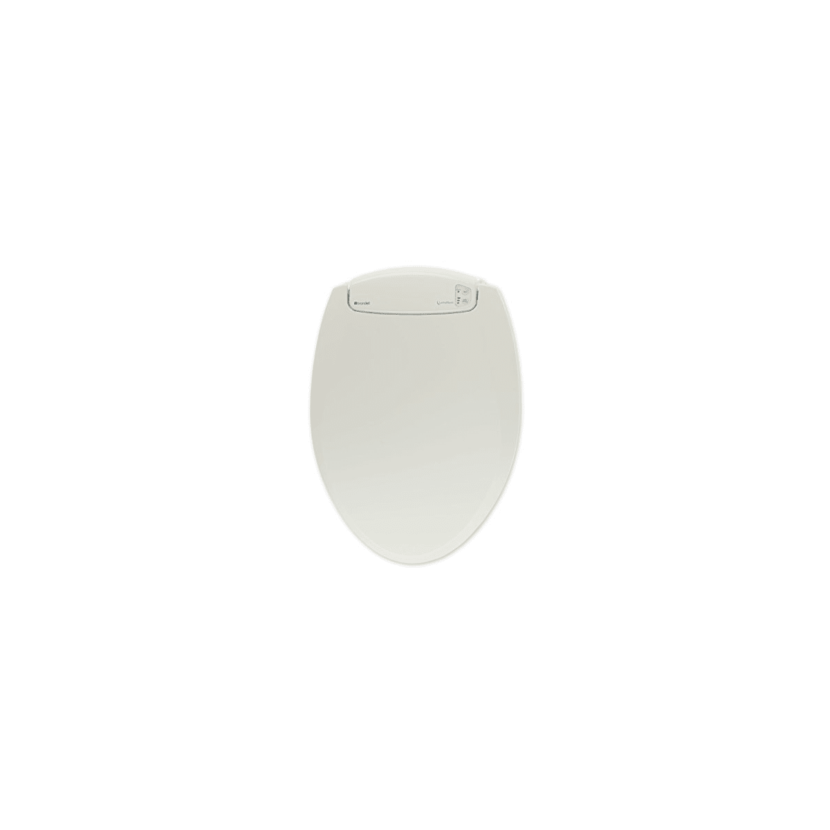 Brondell L60 LumaWarm Heated Nightlight Round Toilet Seat, White