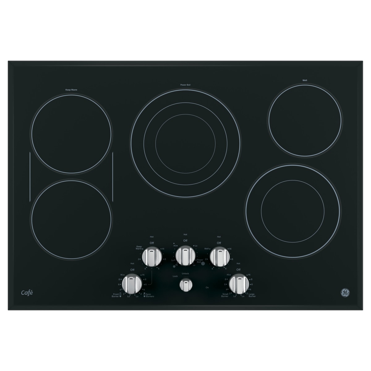 Cafe CP9530SJSS 30 Inch Wide 5 Burner Electric Cooktop