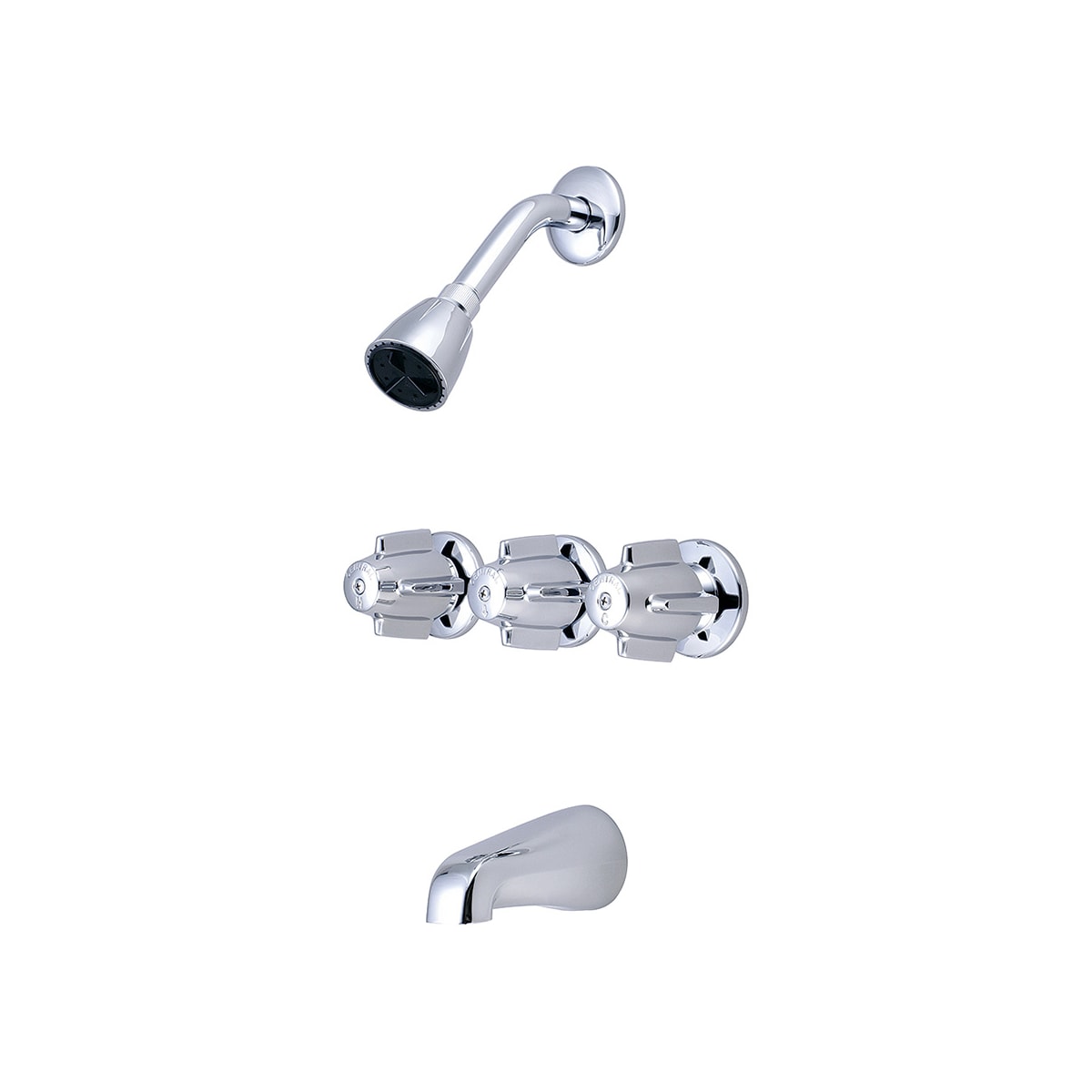 Central Brass 80968-Z Triple Handle Tub and Shower Trim with
