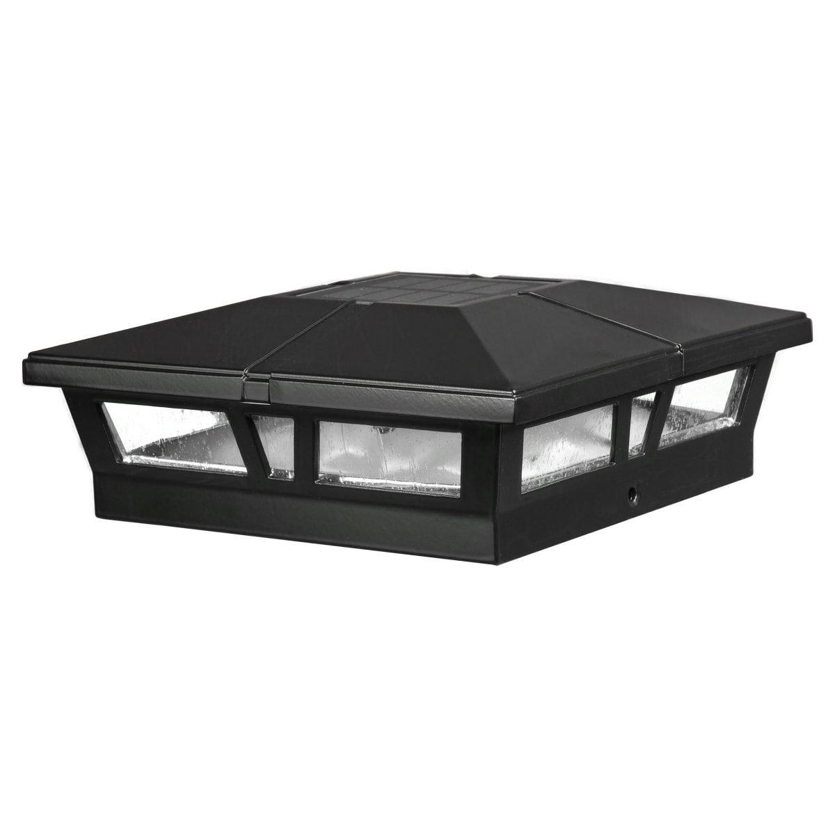 Classy Caps SLC771B Cambridge 3" Tall LED Solar Post Light