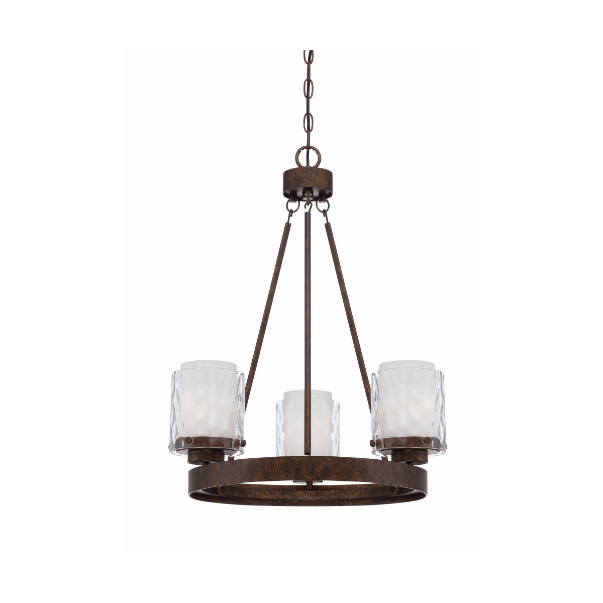 Craftmade 35423-PR Kenswick Single Tier 3 Light Chandelier