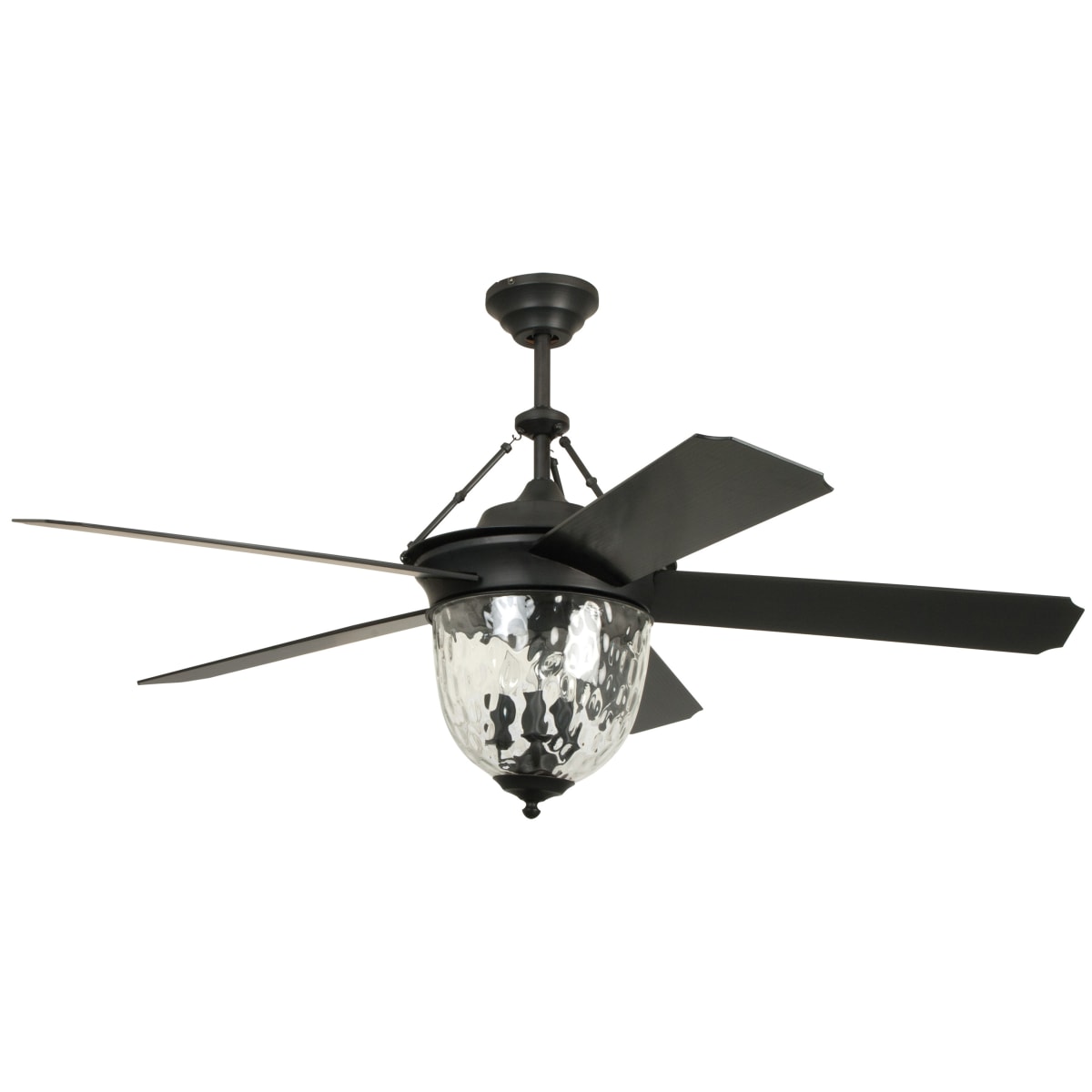 Craftmade Cavalier 52-in Aged Bronze Brushed Incandescent Indoor/Outdoor Ceiling Fan with Remote (5-Blade)
